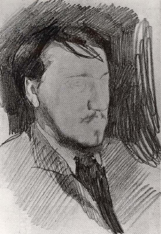 Mikhail Vrubel Portrait of Valentin Serov